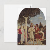 Piero della Francesca Taufe Christi um 1440-1450 c Briefkaart (Voorkant / Achterkant)