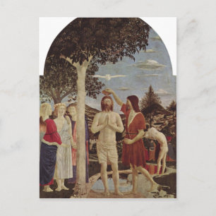 Piero della Francesca Taufe Christi um 1440-1450 c Briefkaart