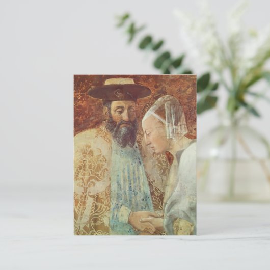 Piero Francesca Koning Solomon Briefkaart (Staand voorkant)