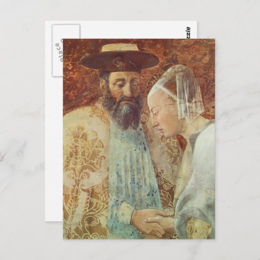 Piero Francesca Koning Solomon Briefkaart (Voorkant / Achterkant)