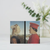 Piero Francesca - Portraits Federico da Montefeltr Briefkaart (Staand voorkant)