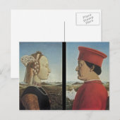Piero Francesca - Portraits Federico da Montefeltr Briefkaart (Voorkant / Achterkant)