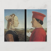 Piero Francesca - Portraits Federico da Montefeltr Briefkaart (Voorkant)
