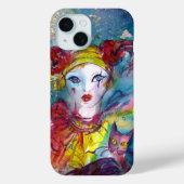 PIERO MET CAT/Venetiaans carnaval Case-Mate iPhone Case (Achterkant)