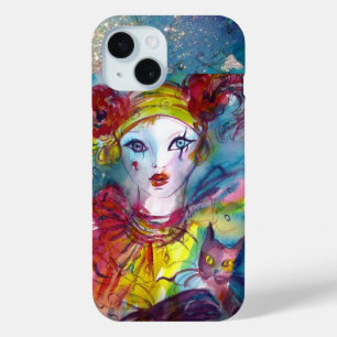PIERO MET CAT/Venetiaans carnaval iPhone 15 Case