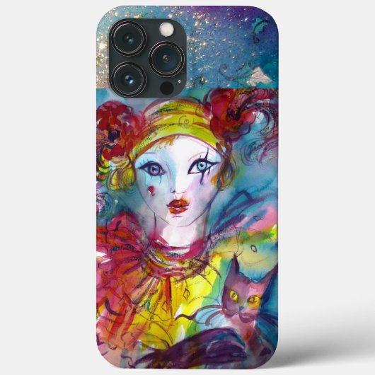 PIERO MET CAT/Venetiaans carnaval Case-Mate iPhone Case (Achterkant)