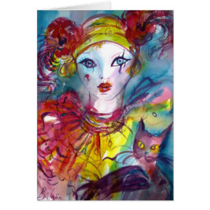 Piero met kat-/Venetiaanse Masquerade-maskers