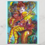 PIERO / Venetiaanse carnavalnacht<br><div class="desc">Kleurrijke, roze, muzikale, hedendaagse beeldende waterverf in rood, blauw, gele kleuren.Pierrot, een romantische violist speler in het licht met kat en uil.Karakter van Carnival of Venice.Waterverf schilderij 1990. Dit coole en artistieke ontwerp is ook een prachtig cadeau voor kerstmis, vakantie, speciale gelegenheden, bruiloften, verjaardagsfeestjes, Mardi Gras (Vet Dinsdag) seizoen, de...</div>