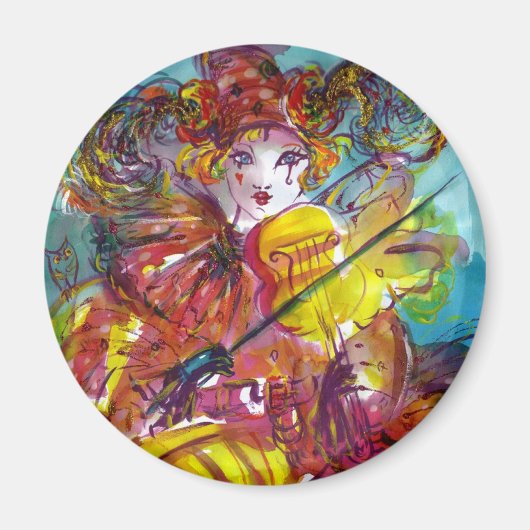 PIERO / Venetiaanse carnavalnacht Magneet (Voorkant)