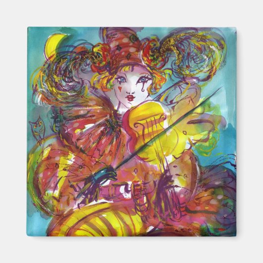 PIERO / Venetiaanse carnavalnacht Magneet (Voorkant)