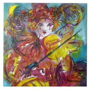 PIERO / Venetiaanse carnavalnacht Tegeltje