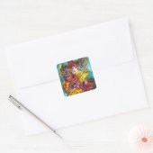 PIERO / Venetiaanse carnavalnacht Vierkante Sticker (Envelop)