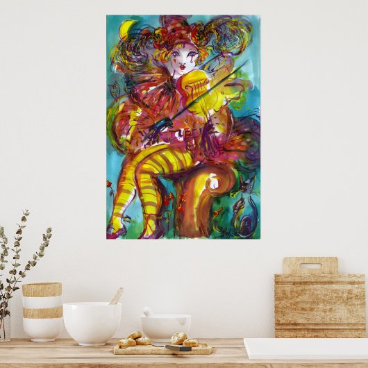 PIERO/Venetië Carnival Night Poster (Keuken)