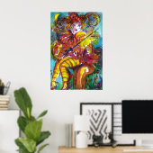 PIERO/Venetië Carnival Night Poster (Thuiskantoor)