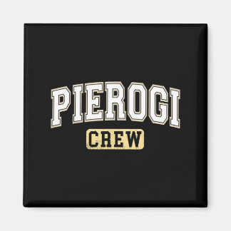 Pierogi Crew Pools eten Varsity Letters Magneet