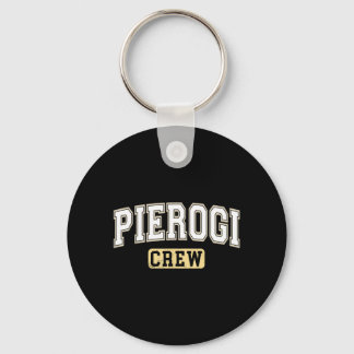 Pierogi Crew Pools voedsel Varsity Letters Sleutelhanger
