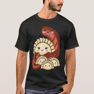 Pierogi en Kielbasa Polen traditioneel voedselprog T-shirt