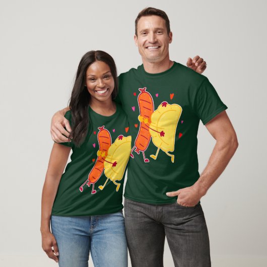 Pierogi en Kielbasa Pools voedsel I Funny Food T-shirt (Unisex)