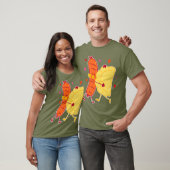 Pierogi en Kielbasa Pools voedsel I Funny Food T-shirt (Unisex)