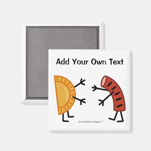 Pierogi & Kielbasa -  Magneet (Voorkant / Achterkant)