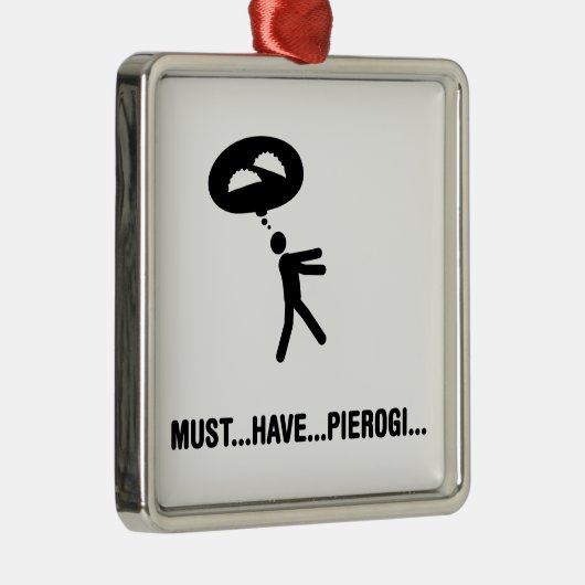 Pierogi Lover Metalen Ornament (Rechts)