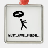 Pierogi Lover Metalen Ornament (Voorkant)
