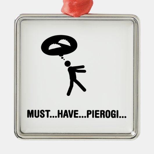 Pierogi Lover Metalen Ornament (Voorkant)