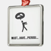Pierogi Lover Metalen Ornament (Links)