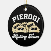 Pierogi Maken Team Pierogi Maker Eten Pools Keramisch Ornament (Links)