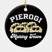 Pierogi Maken Team Pierogi Maker Eten Pools Keramisch Ornament (Achterkant)