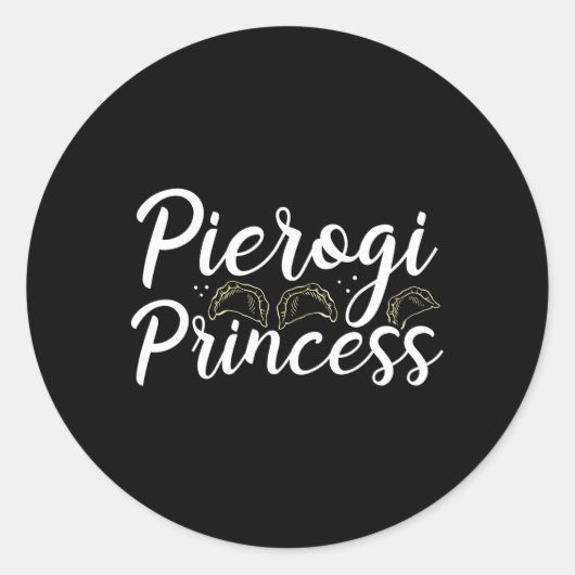 Pierogi Maker Poolse Pierogies Polen Pierogi Cutt Ronde Sticker (Voorkant)