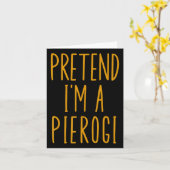 Pierogi Polska Polen Grappige Voedsel Dumpling Hal Kaart (Gele Bloem)