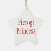 Pierogi Princess - Vrolijk Kerstfeest 2024 Keramisch Ornament (Rechts)