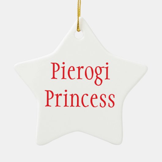 Pierogi Princess - Vrolijk Kerstfeest 2024 Keramisch Ornament (Voorkant)