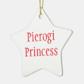 Pierogi Princess - Vrolijk Kerstfeest 2024 Keramisch Ornament (Links)