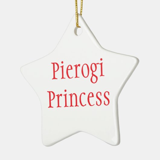 Pierogi Princess - Vrolijk Kerstfeest 2024 Keramisch Ornament (Links)