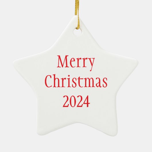 Pierogi Princess - Vrolijk Kerstfeest 2024 Keramisch Ornament (Achterkant)