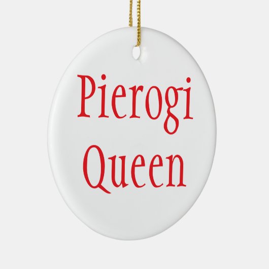 "Pierogi Queen - Merry Christmas 2024" Ornament (Rechts)