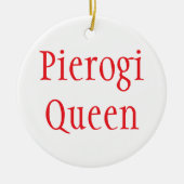 "Pierogi Queen - Merry Christmas 2024" Ornament (Voorkant)