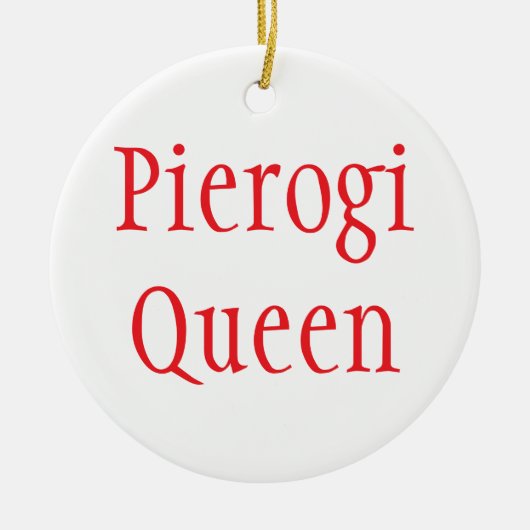 "Pierogi Queen - Merry Christmas 2024" Ornament (Voorkant)