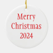 "Pierogi Queen - Merry Christmas 2024" Ornament (Achterkant)