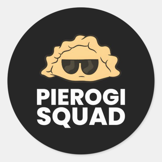 Pierogi Squad Poland Pierogi Ronde Sticker (Voorkant)