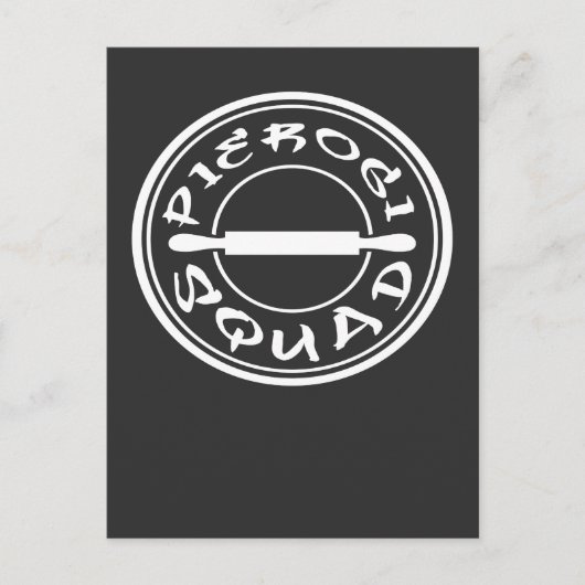 Pierogi Squad Pools voedsel Briefkaart (Voorkant)