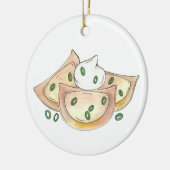 Pierogies Poland Cuisine Potato Dumplings Foodie Keramisch Ornament (Links)