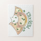 Pierogies Poland Cuisine Potato Dumplings Foodie Legpuzzel (Verticaal)