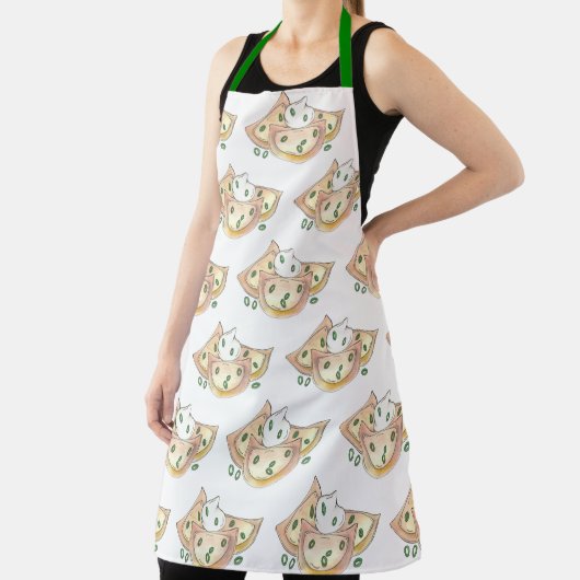 Pierogies Potato Dumplings Pools voedsel Schort (Insitu)