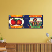 Pierpole Apple LabelStrong, ME Canvas Afdruk (Insitu (Woonkamer))