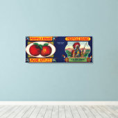 Pierpole Apple LabelStrong, ME Canvas Afdruk (Insitu (Houten vloer))