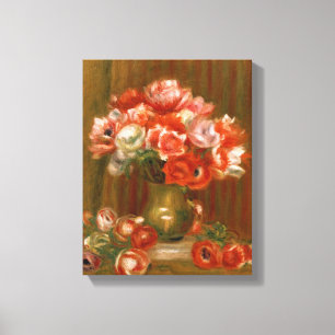 Pierre A Renoir Anemonen Canvas Afdruk