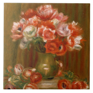 Pierre A Renoir Anemonen Tegeltje